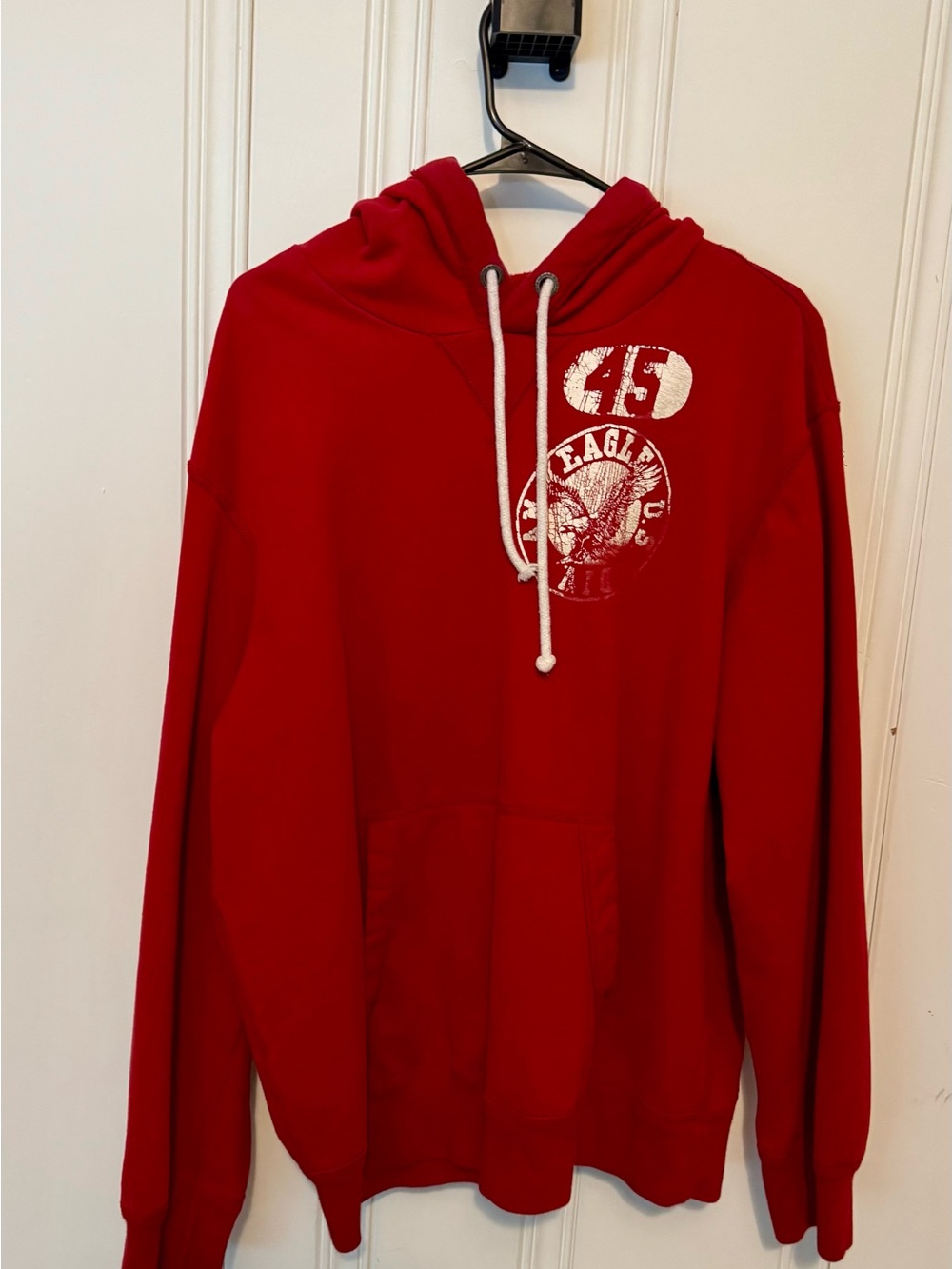 American Eagle Red Graphic Hoodie XL | Niagara USA Eagle | Classic AE Pullover